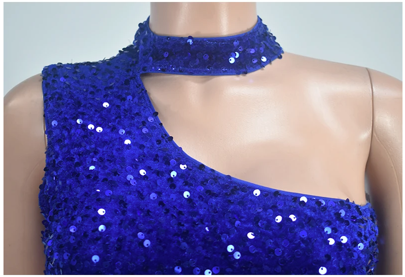 Royal Blue Sequin Bodycon Mini Dress – for Night Out & Cocktail | Chuzko.com