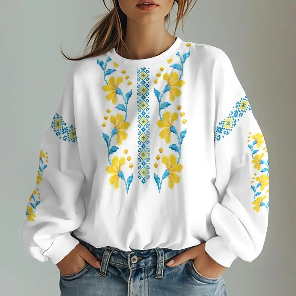 Ukranian & Slavic Traditional Embroidery Inspired Prints Tees | Chuzko.com