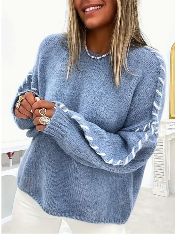 Oversized Knit Sweater Assembly Fat Yarn Sweaters | Chuzko.com