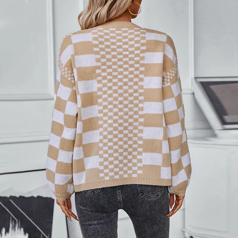 Grandpa Cardigans on Checkerboard Pattern Cardigans | Chuzko.com