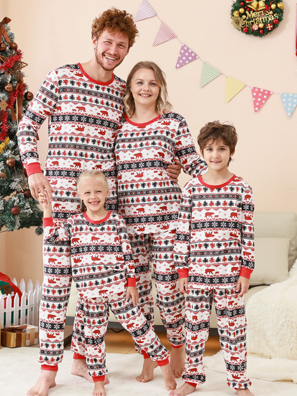 Christmas Family Bear Pajamas Set Pajamas Family Set | Chuzko.com