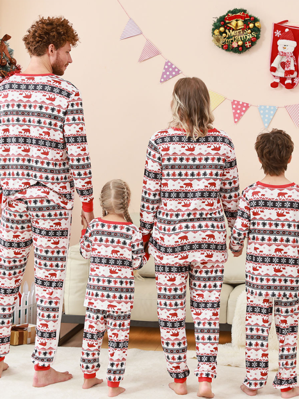 Christmas Family Bear Pajamas Set Pajamas Family Set | Chuzko.com