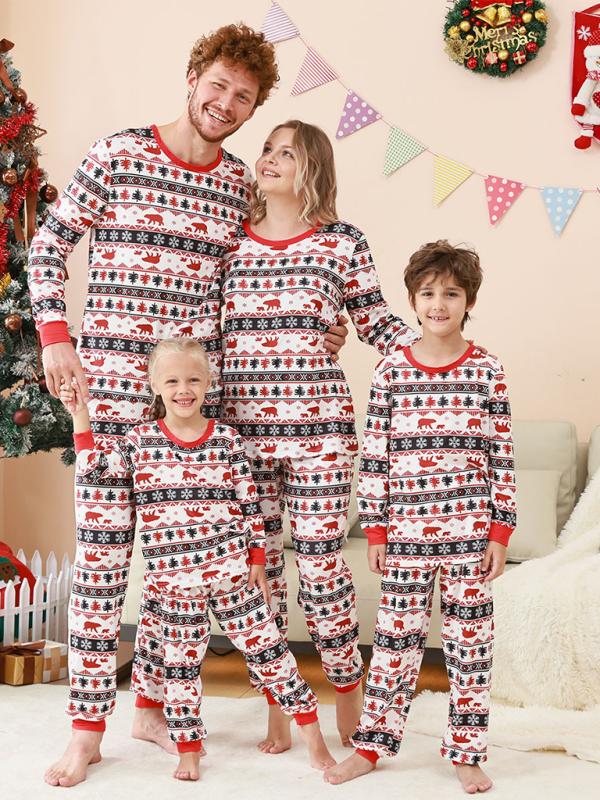 Christmas Family Bear Pajamas Set	