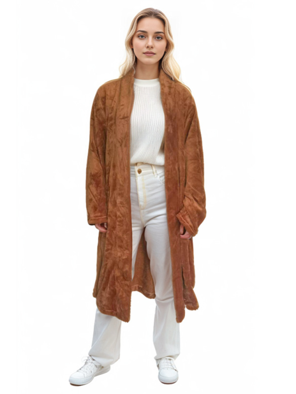 Women's Lightweight Bathrobe with Pockets Loungewear Robes | Chuzko.com