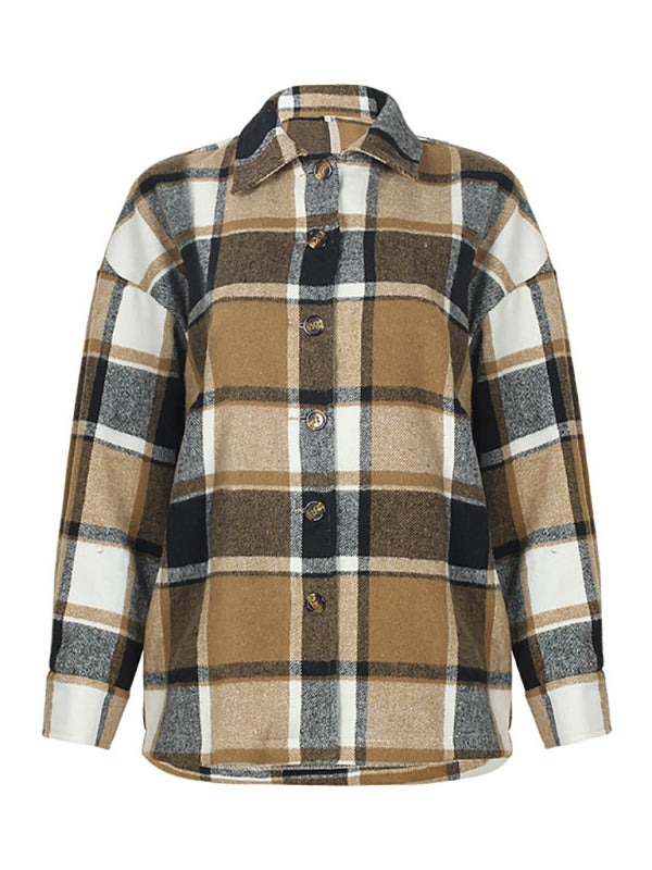 Harmonious Plaid Flannel Shacket – Perfect to Mix-Match Shackets | Chuzko.com