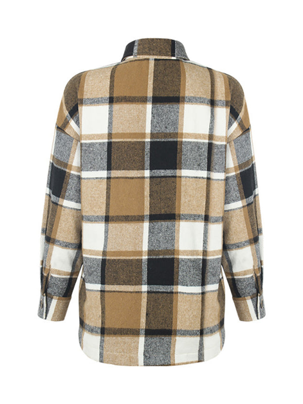 Harmonious Plaid Flannel Shacket – Perfect to Mix-Match Shackets | Chuzko.com