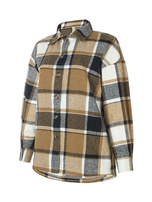 Harmonious Plaid Flannel Shacket – Perfect to Mix-Match Shackets | Chuzko.com