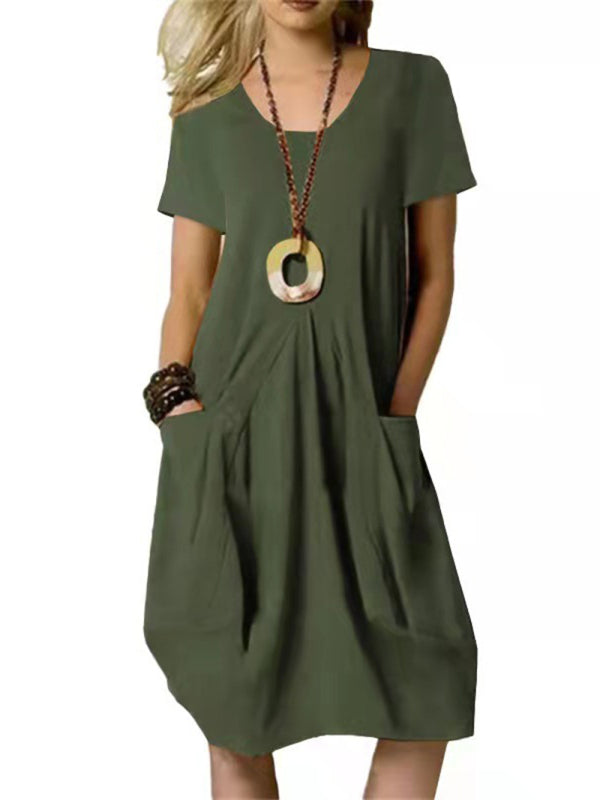 Solid Tent Dress – Ideal for Casual Outings Tent Dresses | Chuzko.com