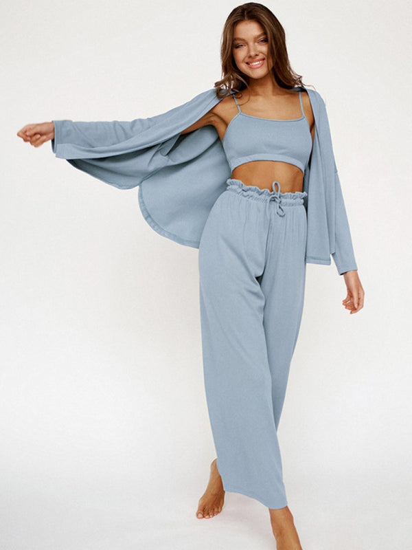 Long Sleeves 3-Piece Loungewear Set – Beyond Luxury Loungewear | Chuzko.com