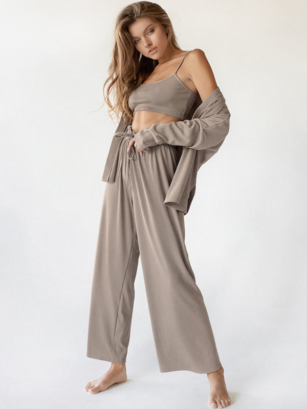 Long Sleeves 3-Piece Loungewear Set – Beyond Luxury Loungewear | Chuzko.com