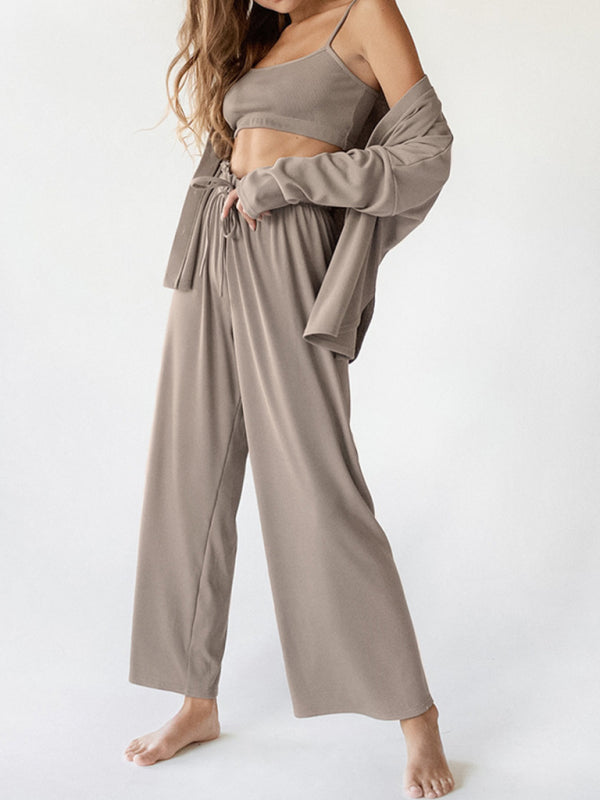 Long Sleeves 3-Piece Loungewear Set – Beyond Luxury Loungewear | Chuzko.com