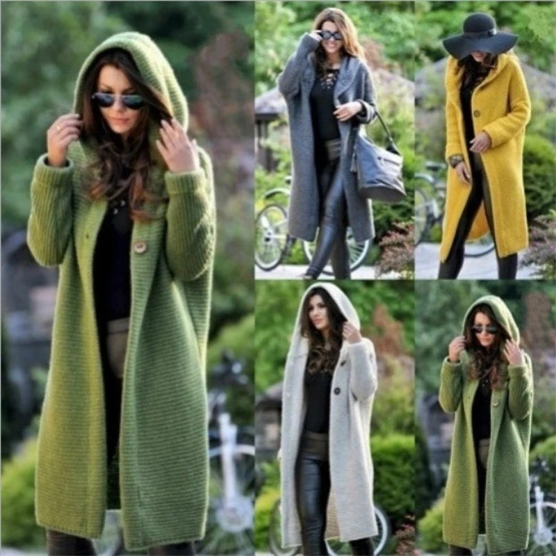 Casual Hooded Duster Cardigan Cape Cardigans | Chuzko.com