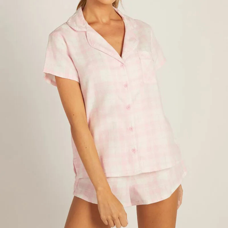 Bunny Print Pajamas – 2-Piece Shorts & Shirt Set Pajamas Set | Chuzko.com