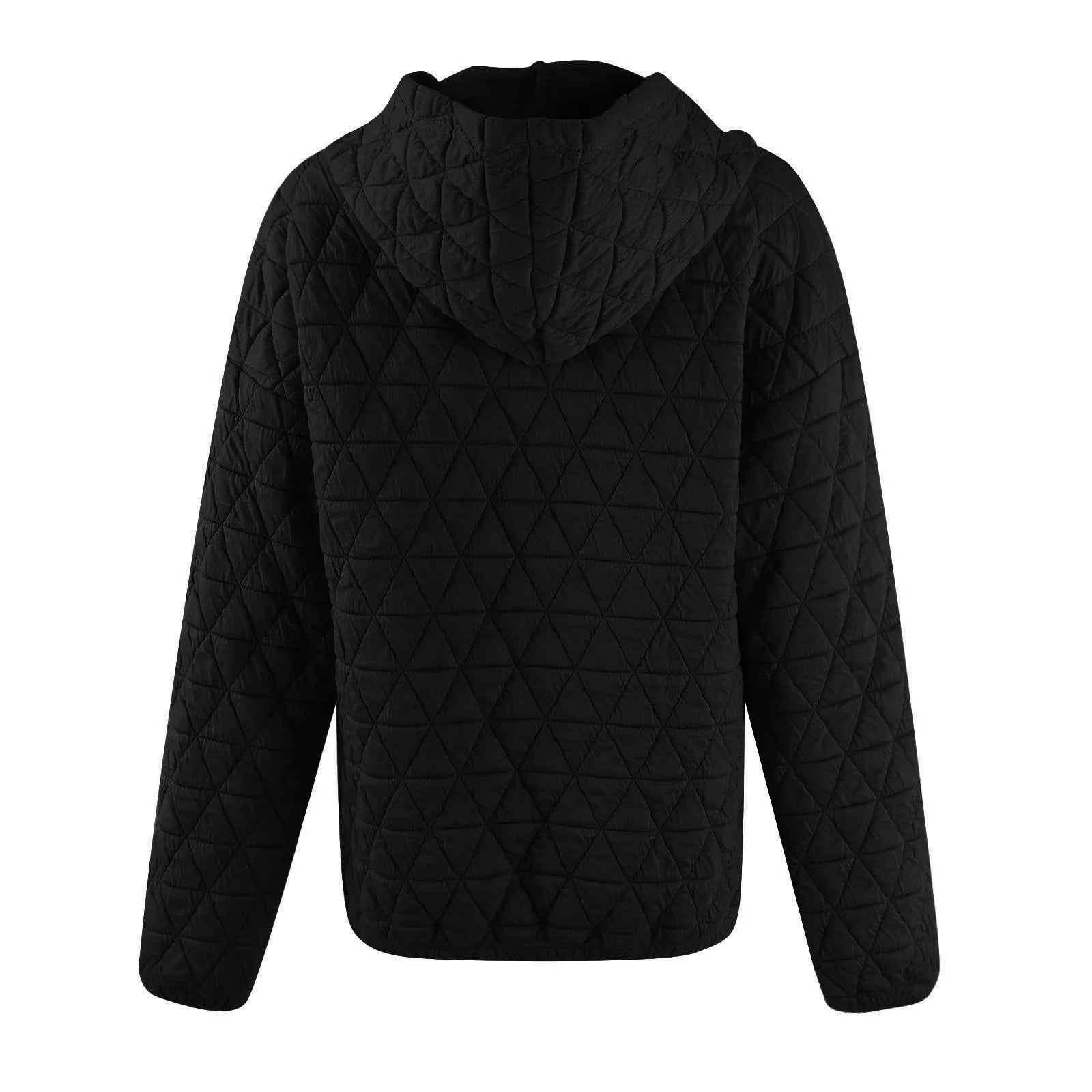 Sweatshirt Quilted Hoodie Kangaroo Pouch Sweatshirts | Chuzko.com