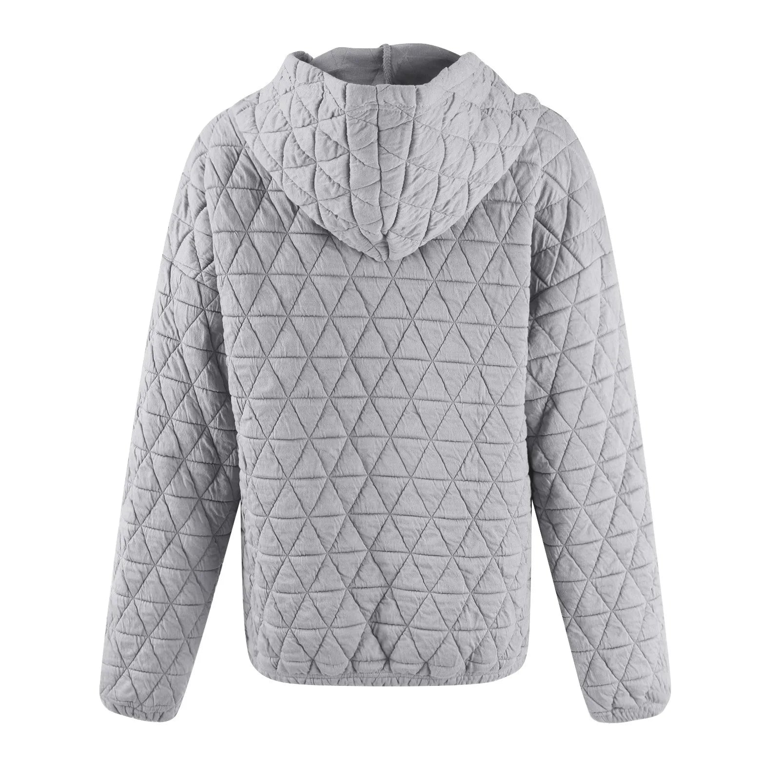 Sweatshirt Quilted Hoodie Kangaroo Pouch Sweatshirts | Chuzko.com