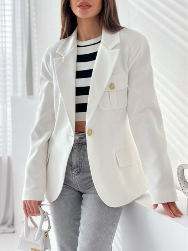 Elegant Tailored Business Blazer	