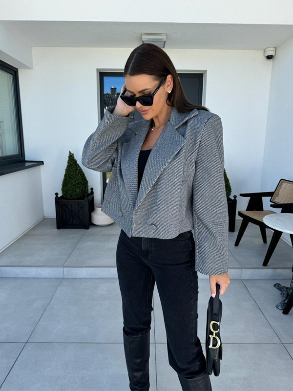 Cropped Tweed Blazer for Every Occasion Blazers | Chuzko.com