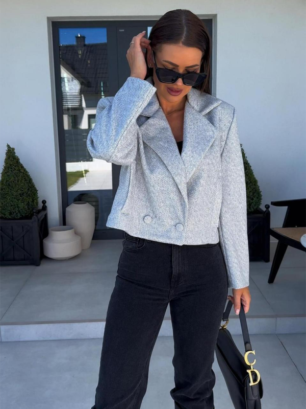 Cropped Tweed Blazer for Every Occasion Blazers | Chuzko.com