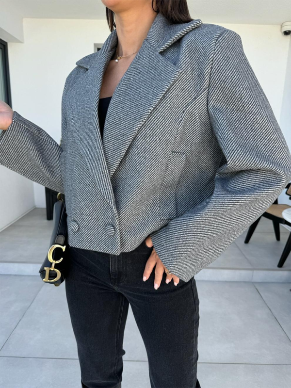 Cropped Tweed Blazer for Every Occasion Blazers | Chuzko.com