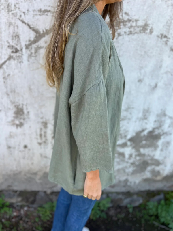 Lightweight Shacket Open-Front Summer Cover-Up Shirt Shackets | Chuzko.com