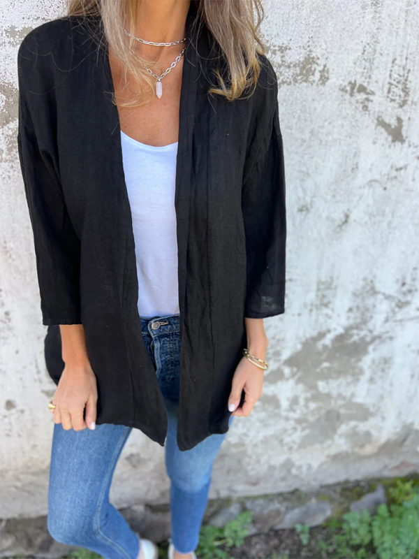 Lightweight Shacket Open-Front Summer Cover-Up Shirt Shackets | Chuzko.com