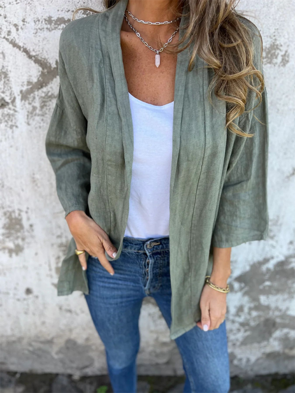 Lightweight Shacket Open-Front Summer Cover-Up Shirt Shackets | Chuzko.com