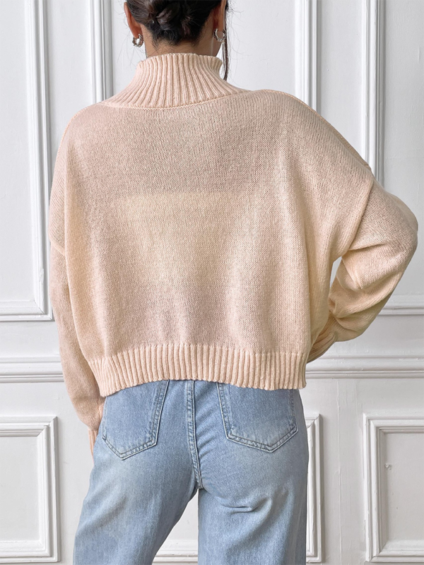 Oversized Pink Sweater with Lace Bow Sweaters | Chuzko.com