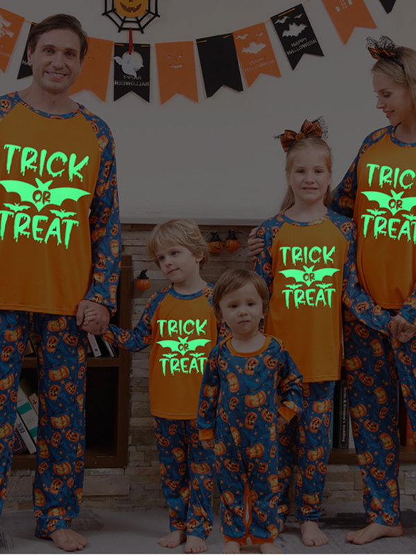 Glow-in-the-Dark Halloween Pajamas Family PJs Halloween Pajamas | Chuzko.com