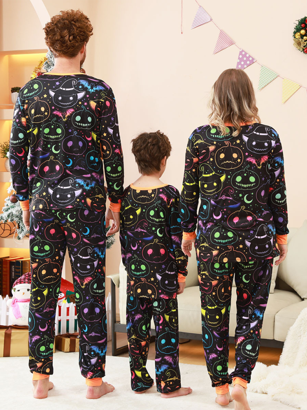 Pumpkin & Ghost Halloween Family Pajamas Halloween Pajamas | Chuzko.com