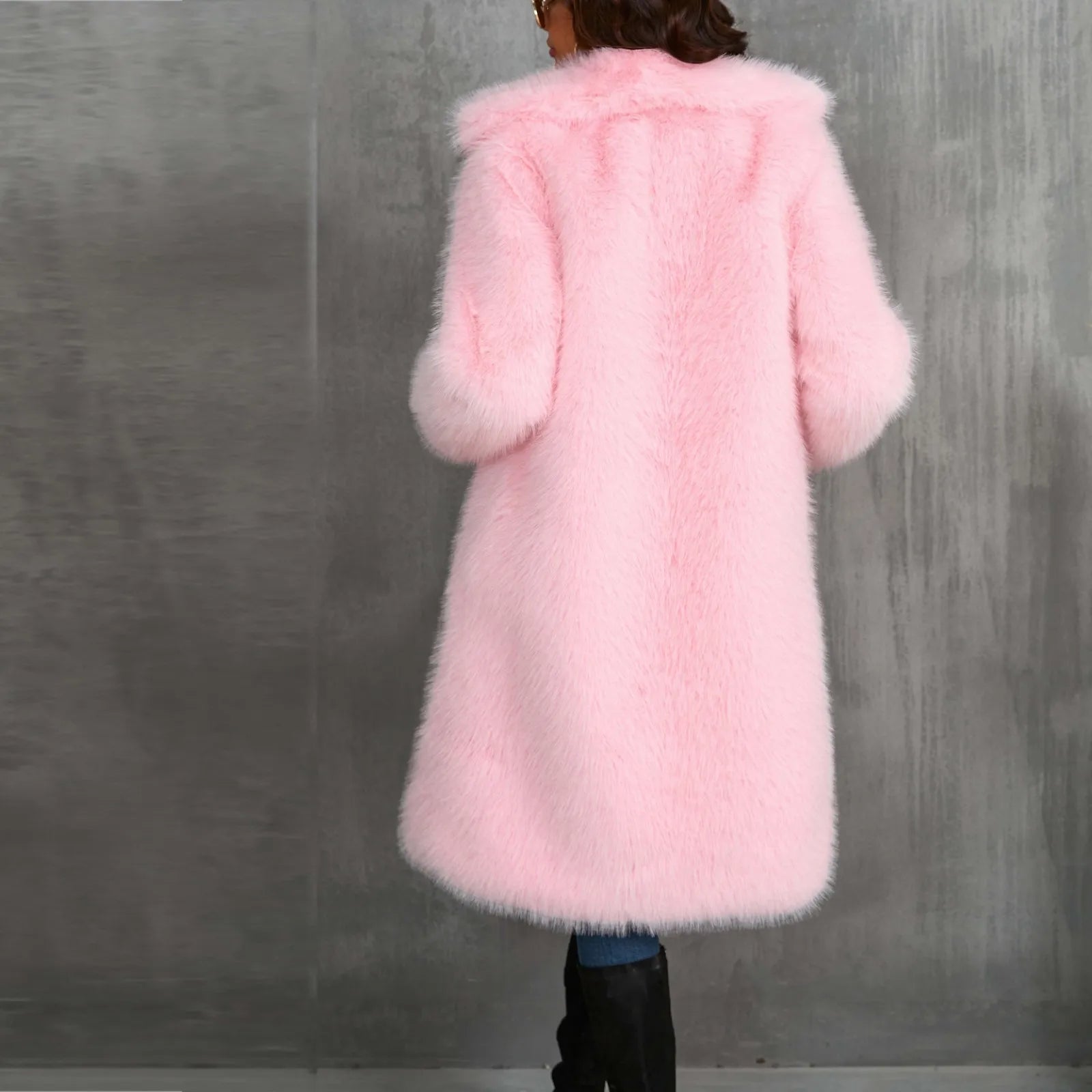 Luxy Mid Faux Fur Coat Women Coats and Jackets | Chuzko.com