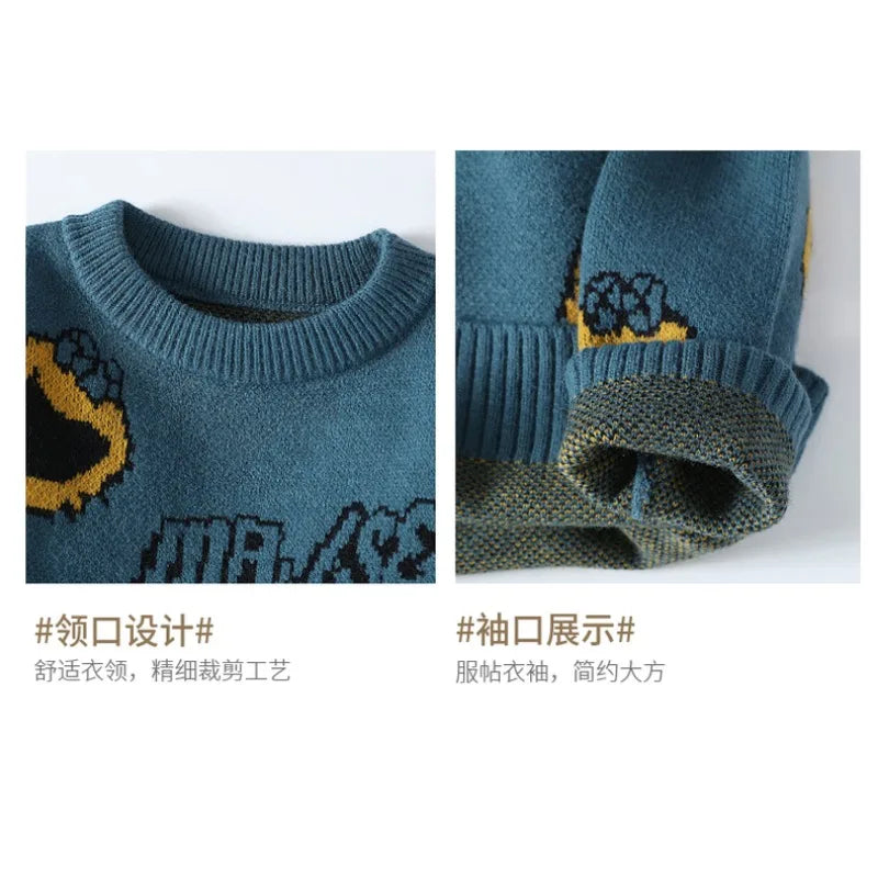 Harajuku Graphic Knit Sweater – Cozy & Trendy Streetwear mens | Chuzko.com