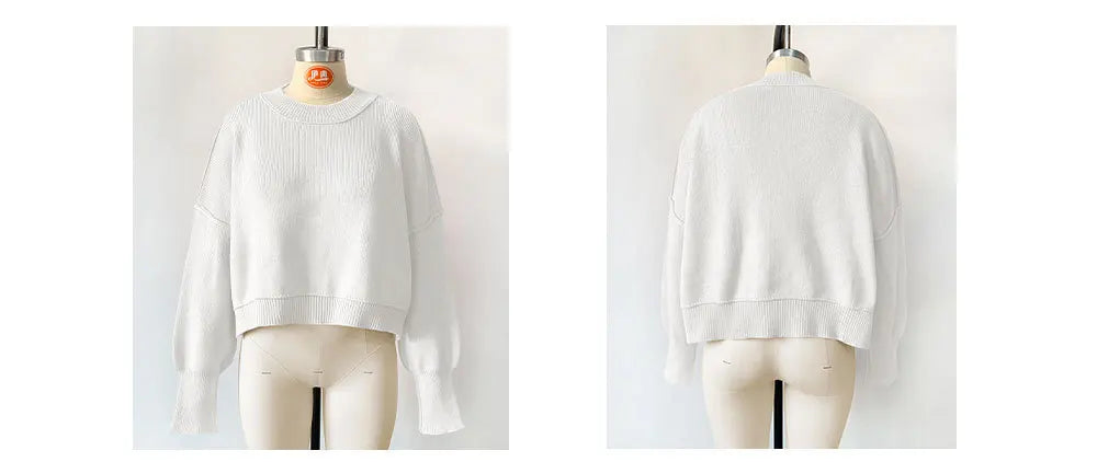 Oversized Trendy Women's Knit Top Sweater Women Sweaters | Chuzko.com