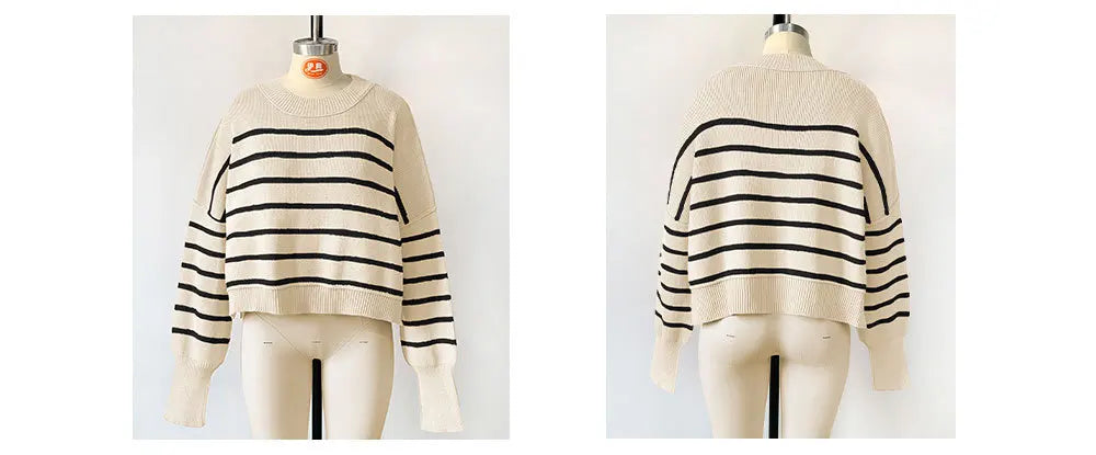 Oversized Trendy Women's Knit Top Sweater Women Sweaters | Chuzko.com