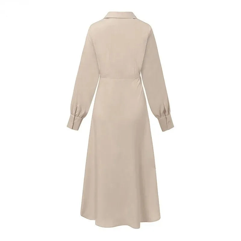 Elegant Asymmetrical Wrap Dress for Business Settings Elegant | Chuzko.com