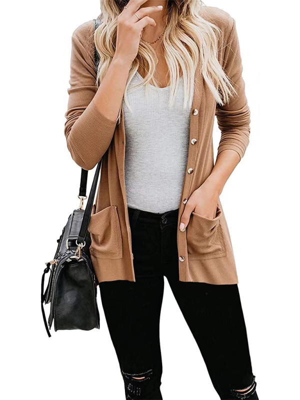 Boyfriend Cardigan for Casual Outings Fall Layering Cardigans | Chuzko.com