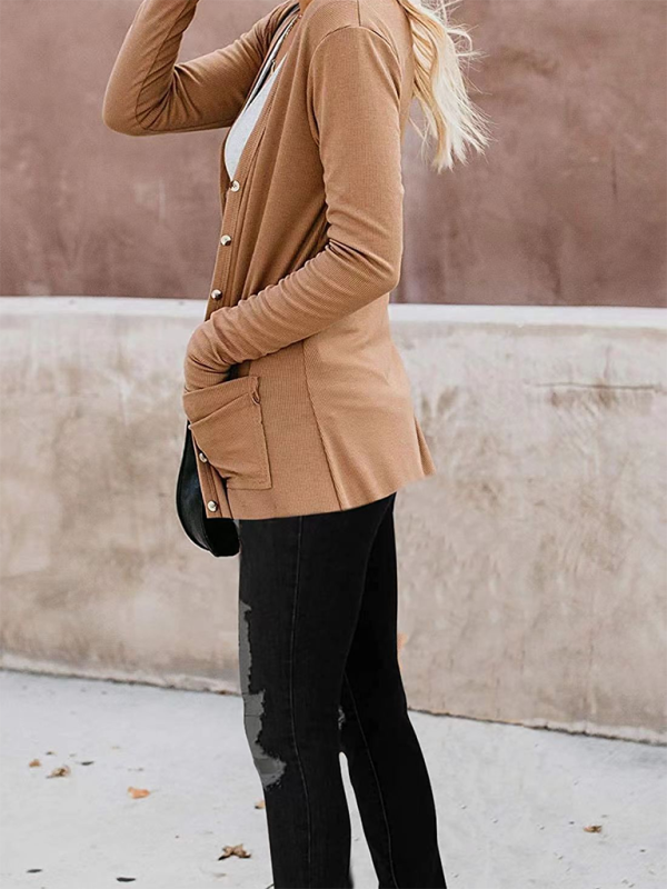 Boyfriend Cardigan for Casual Outings Fall Layering Cardigans | Chuzko.com