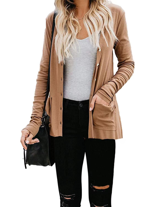 Boyfriend Cardigan for Casual Outings Fall Layering Cardigans | Chuzko.com