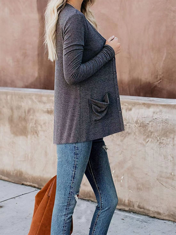 Boyfriend Cardigan for Casual Outings Fall Layering Cardigans | Chuzko.com