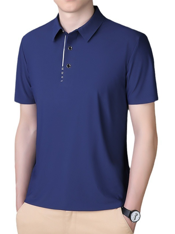 Business Casual Polo Men's short-sleeved Polo Shirts | Chuzko.com