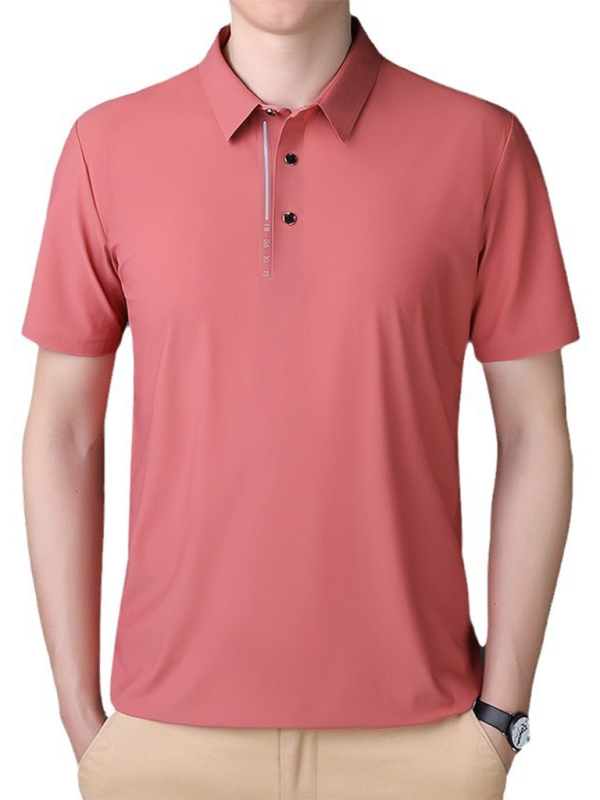 Business Casual Polo Men's short-sleeved Polo Shirts | Chuzko.com