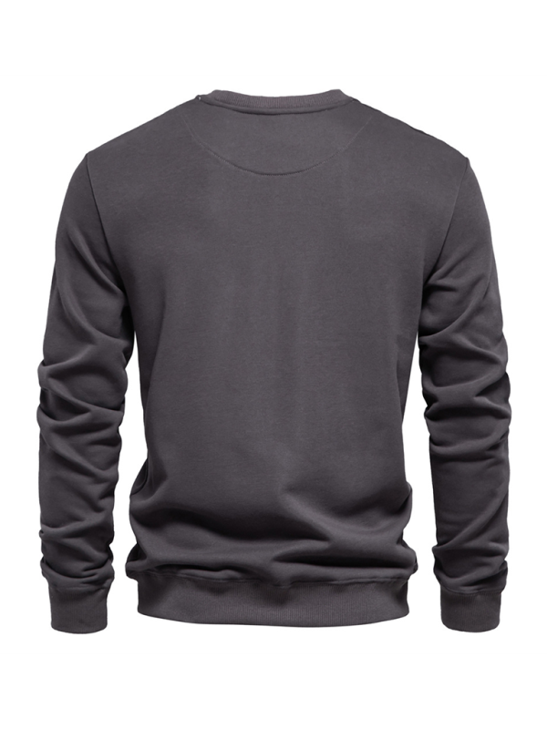 Essential Men's Crew Neck Sweatshirt Spring & Fall Sweatshirts | Chuzko.com