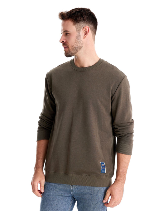 Essential Men's Crew Neck Sweatshirt Spring & Fall Sweatshirts | Chuzko.com