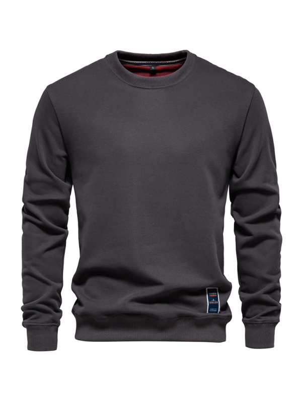 Essential Men's Crew Neck Sweatshirt Spring & Fall Sweatshirts | Chuzko.com