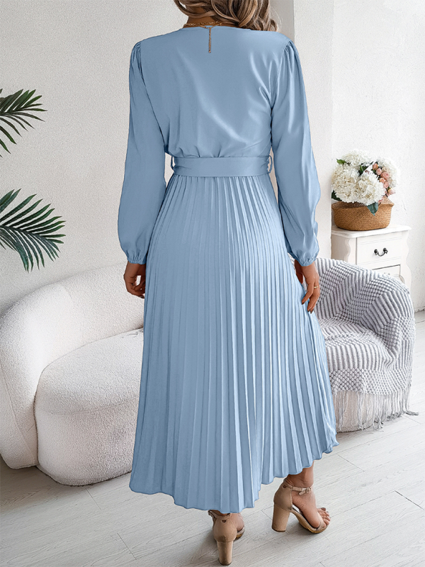 Classic Pleated Midi Dress for All Occasions Cocktail Dresses | Chuzko.com