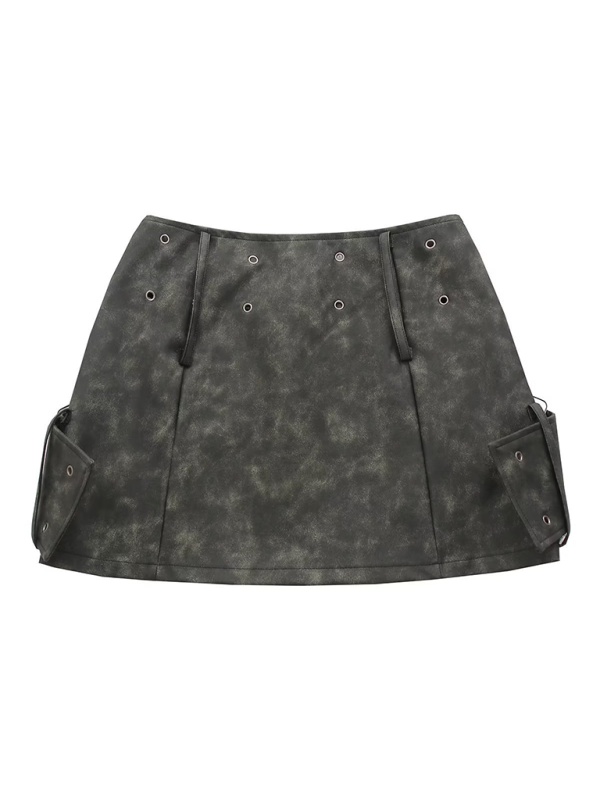 Edgy Faux Suede Rebel Mini Skirt Mini Skirts | Chuzko.com