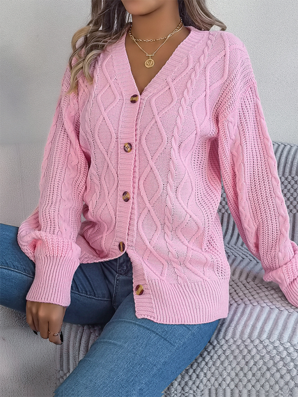 Cozy Cable Knit Cardigan Autumn Layering Women Cardigans | Chuzko.com