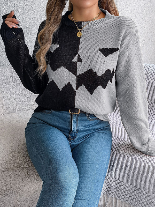 Pumpkin Spice Fair Isle Sweater Jumper for Halloween Sweaters | Chuzko.com