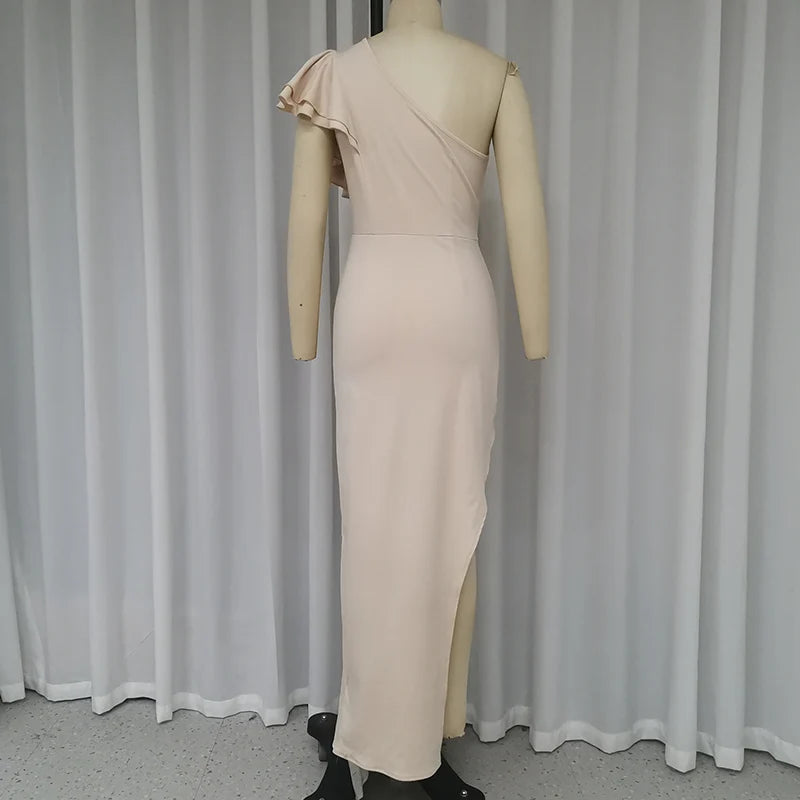 Elegant One-Shoulder Cocktail Dress Elegant Dresses | Chuzko.com