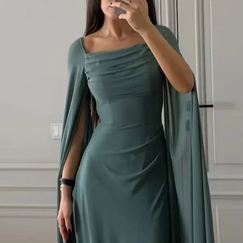 Elegant Square Neck Gown Dress for Black-tie Events Elegant | Chuzko.com