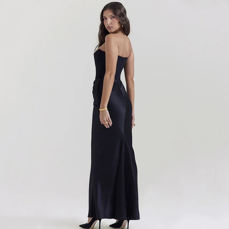 Strapless Dress Elegant Evening Gown Elegant Dresses | Chuzko.com